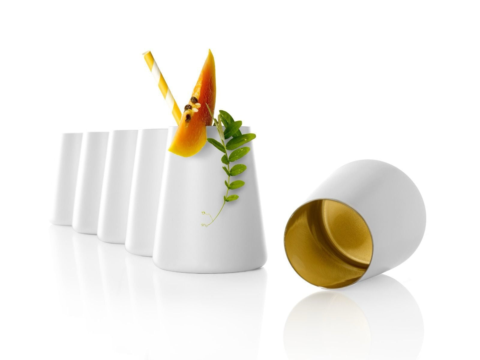 Power Bicchiere - Bianco/Oro - 38 cl - Set 6 PZ - Stolzle